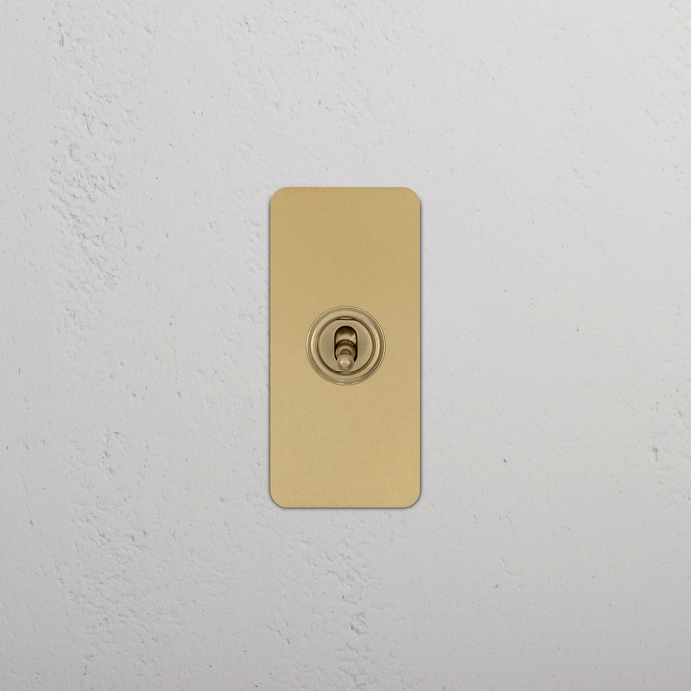 1G Architrave Two Way Toggle Switch - Antique Brass