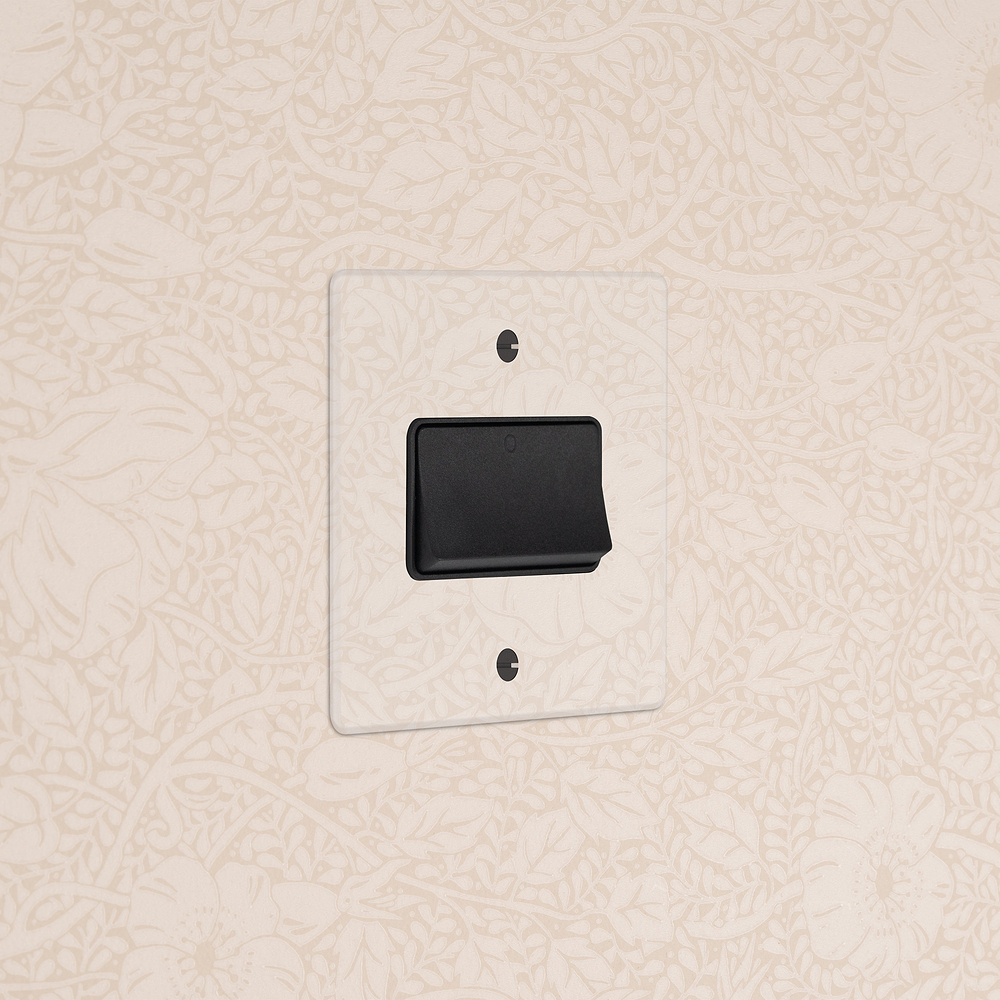Single Fan Isolator Switch - Clear | Black