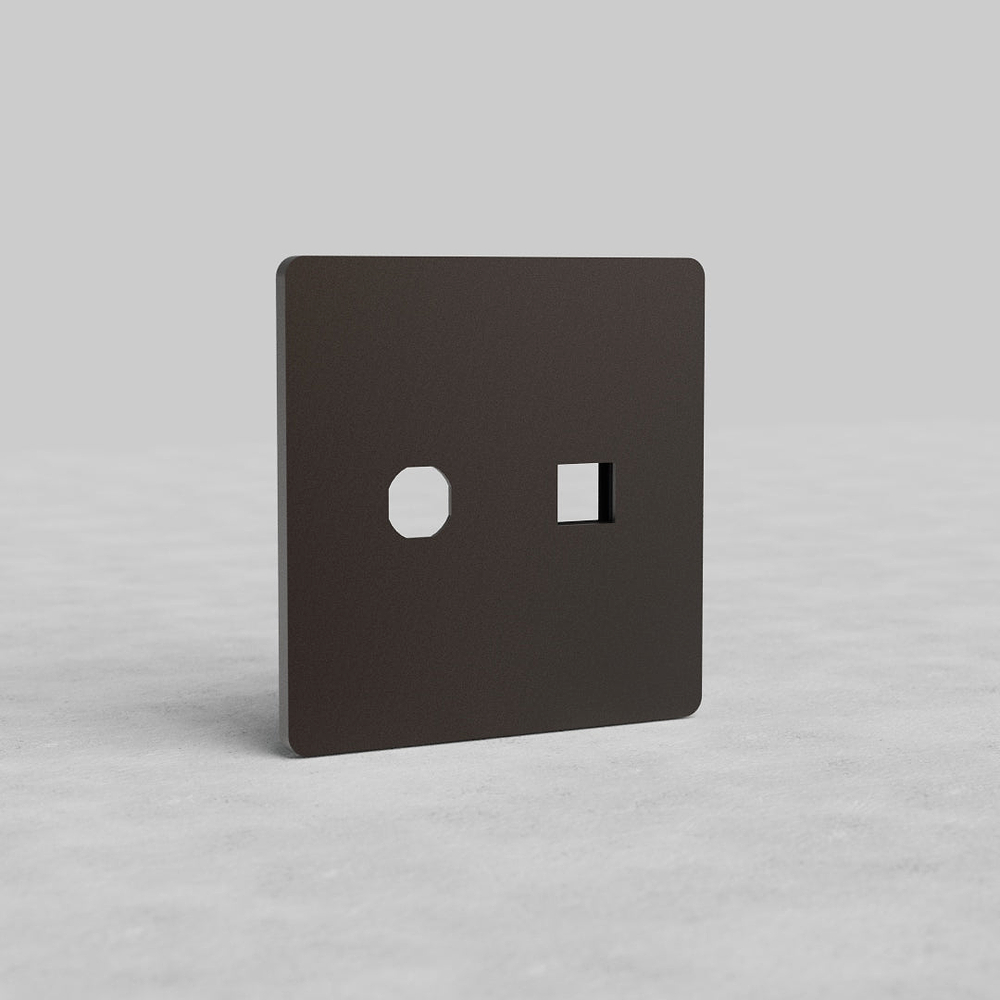 Grove 2G Switch & Keystone Plate - Bronze