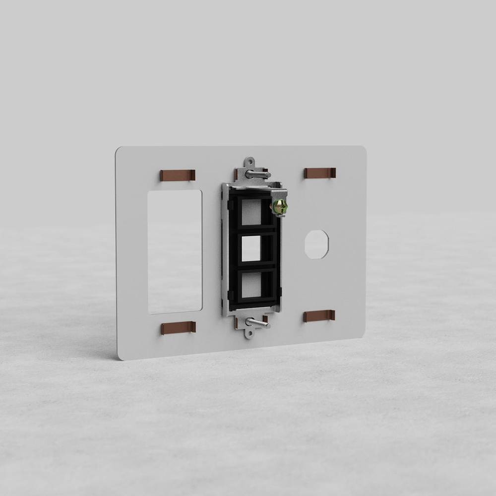 Kew 3G Outlet & Keystone & Switch Plate - Paintable