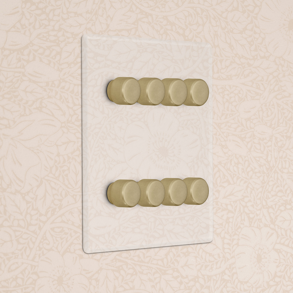 8G Two Way Dimmer Switch - Clear Antique Brass