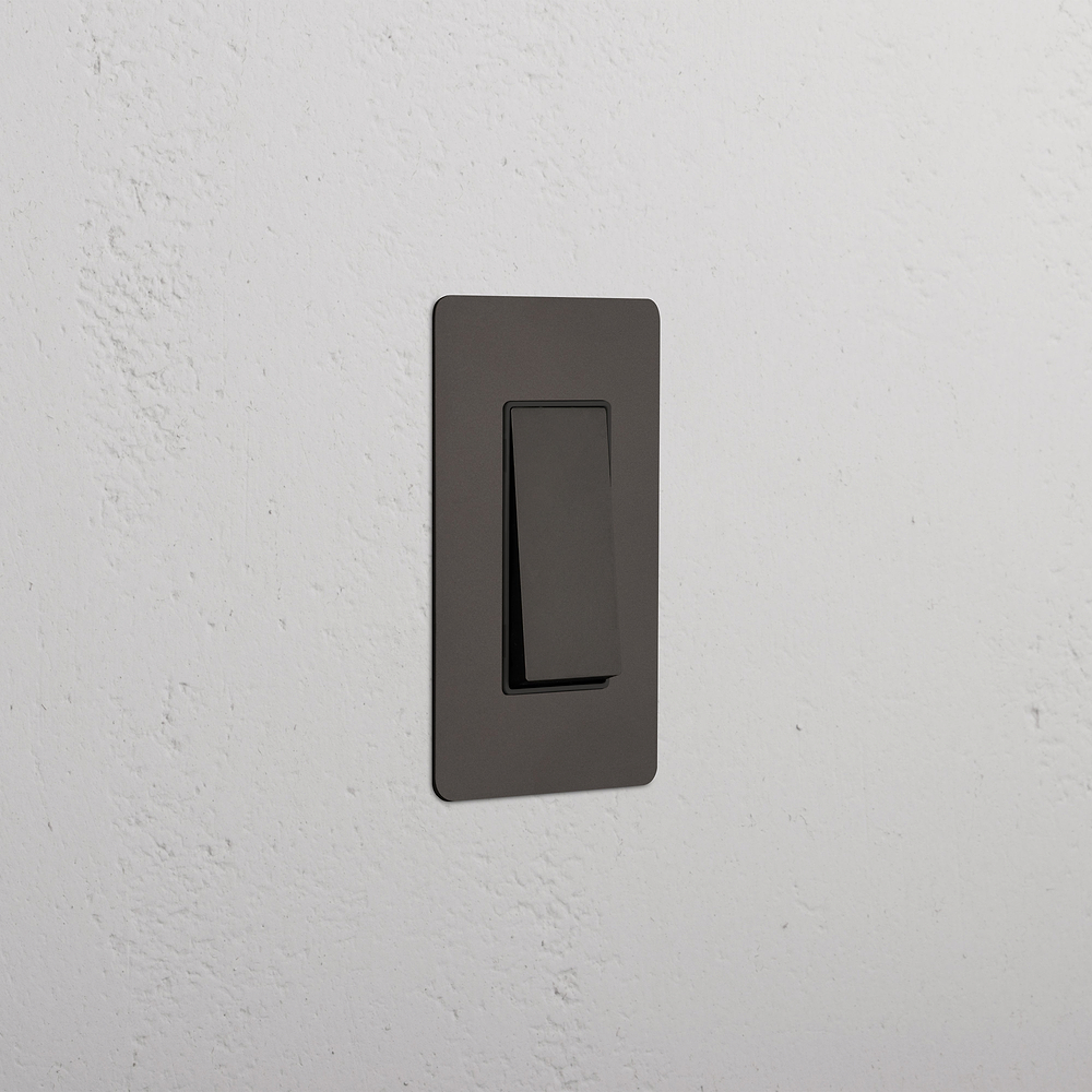 Kew 1G Four Way Rocker Switch - Bronze Black