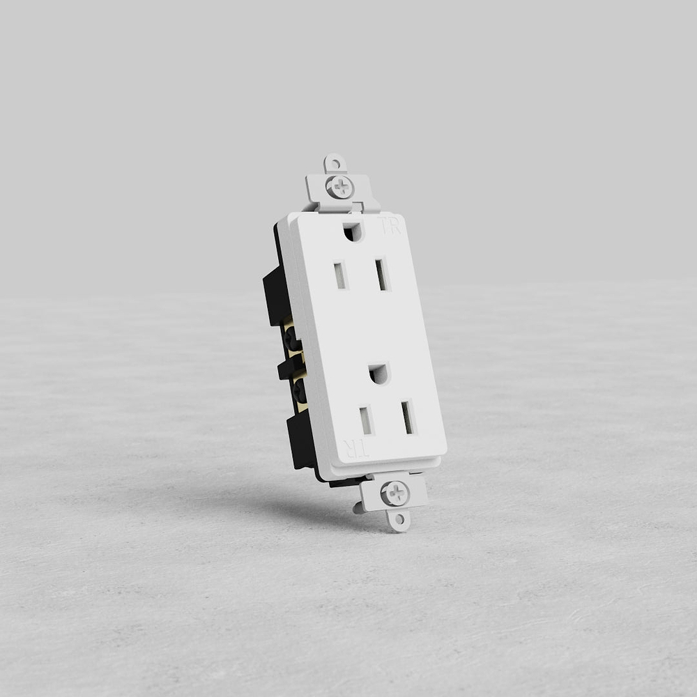 Power Outlet 15A - White