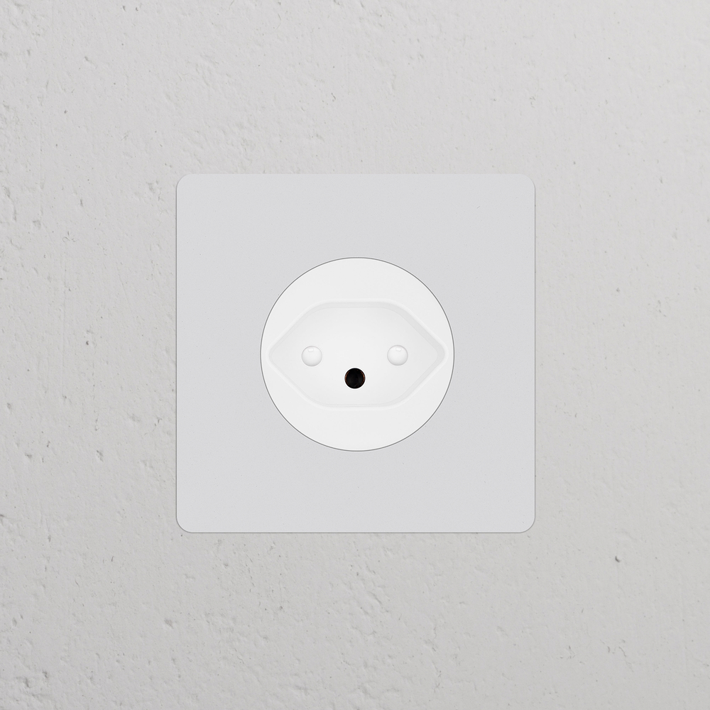 Kew Prise Suisse Type J (Plaque Simple) – Peignable | Blanc