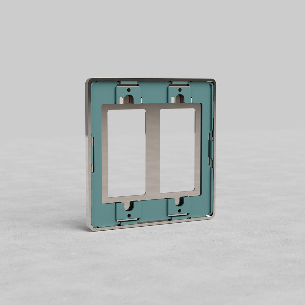 Grove 2G Outlet Plate - Polished Nickel