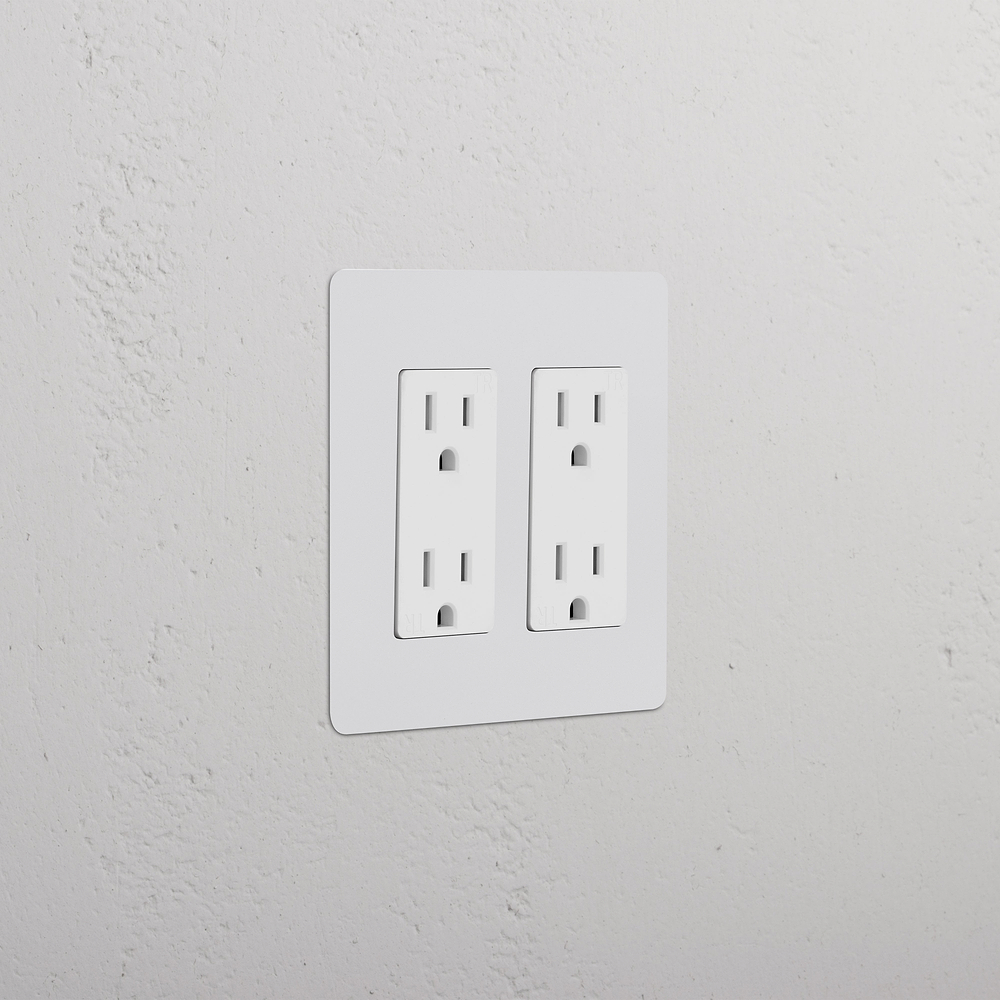 Kew 2G Outlet - Paintable White