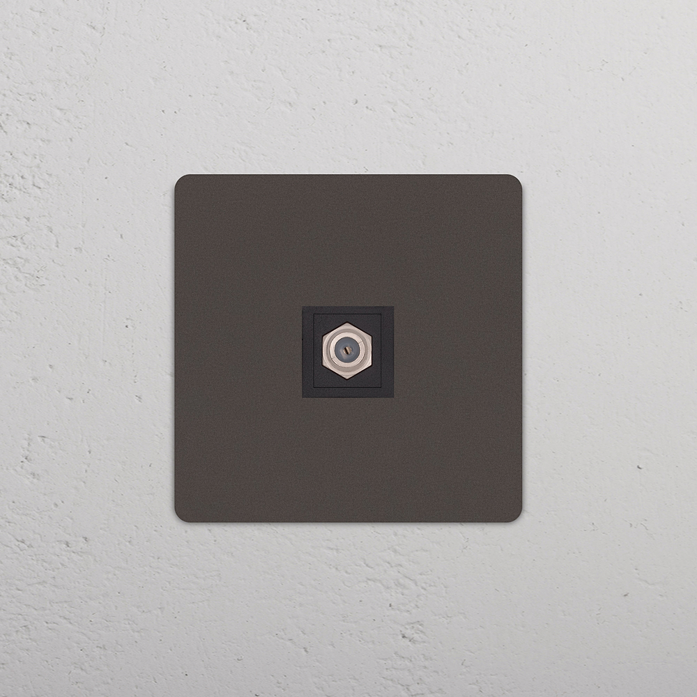 Grove Single Satellite Socket - Bronze | Black