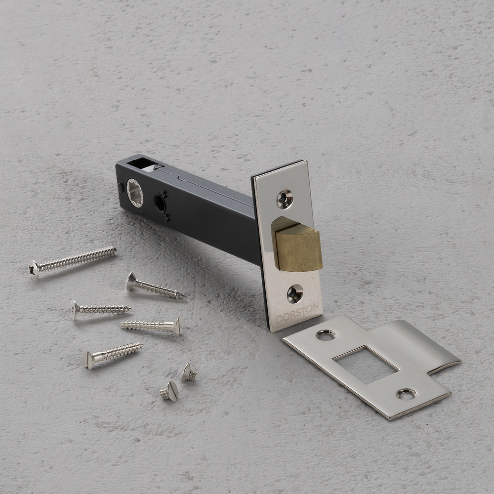 Chiavistello tubolare 100mm – Nichel Lucido