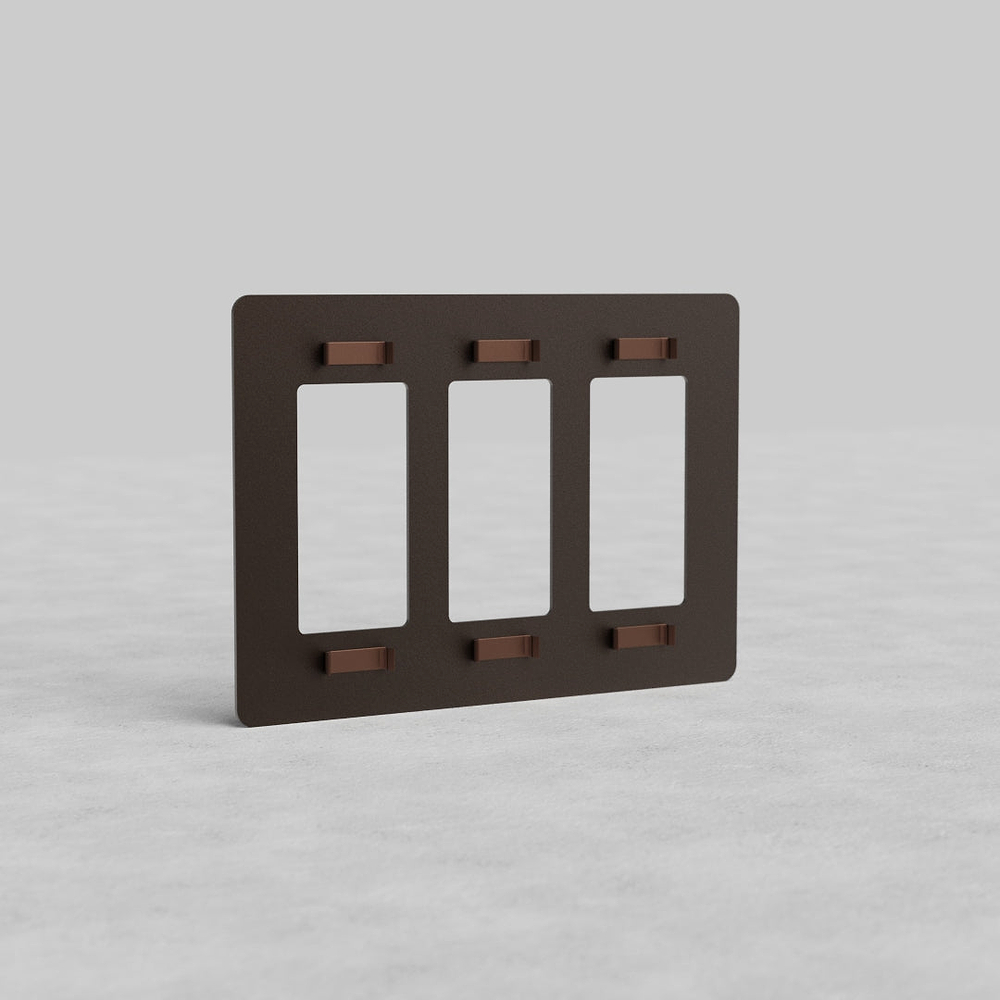 Kew 3G Outlet Plate - Bronze