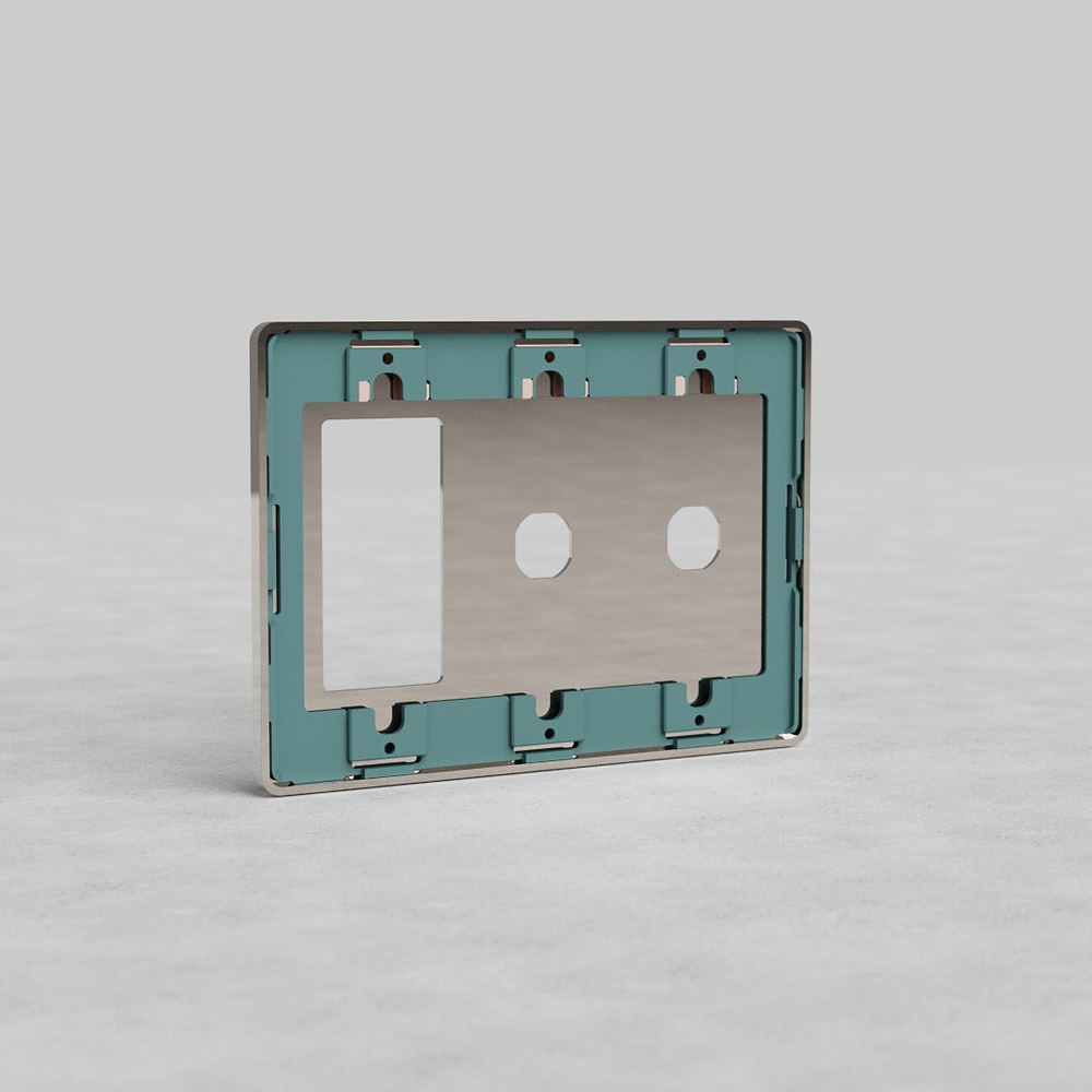 Grove 3G 2x Switch & Outlet Plate - Polished Nickel