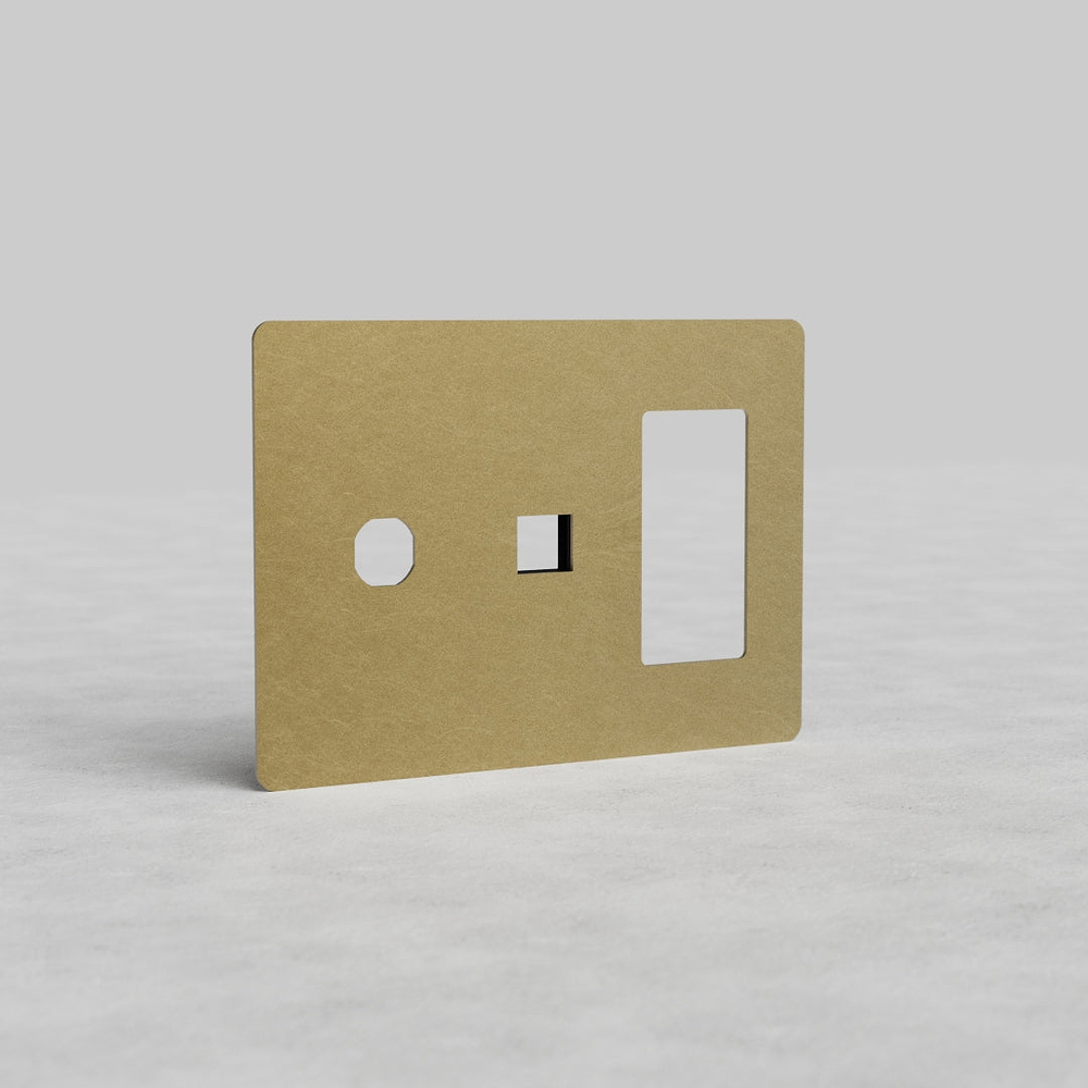 Kew 3G Outlet & Keystone & Switch Plate - Antique Brass