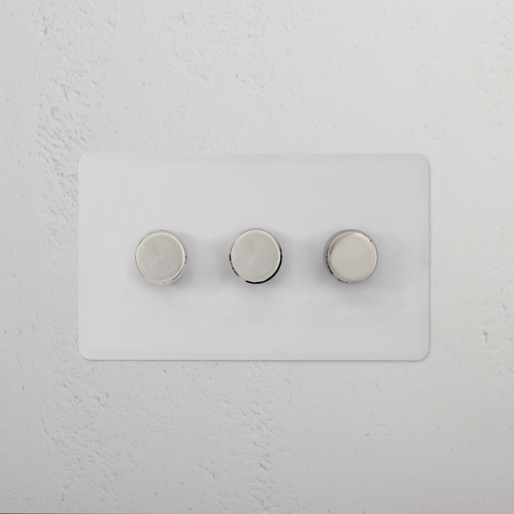3G Two Way Dimmer Switch - Paintable Polished Nickel