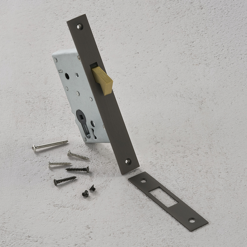 Regent Recessed Deadbolt Set - Bronze