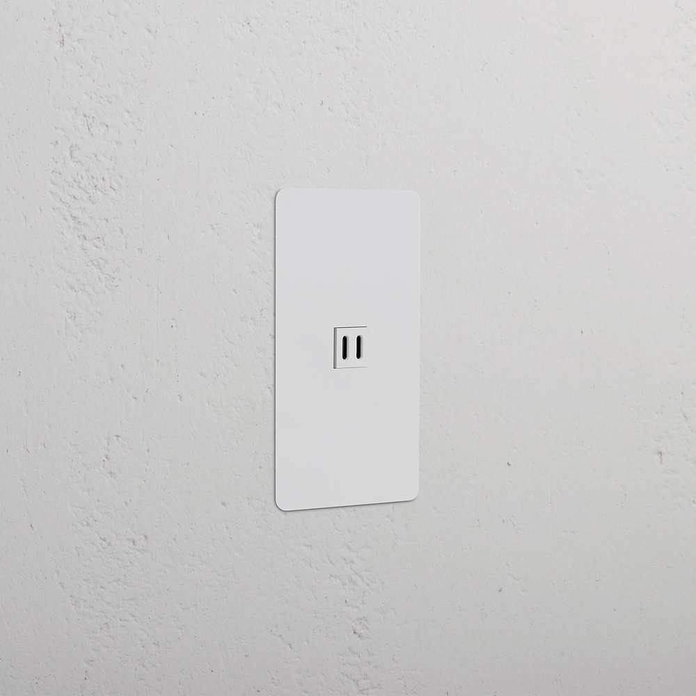 Kew 1G Fast Charge 65W USB Keystone - Paintable White