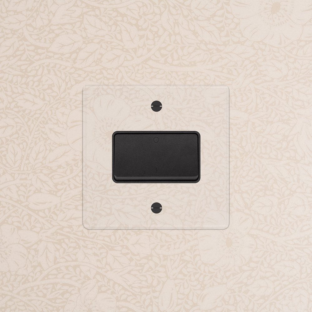 Single Fan Isolator Switch - Clear | Black