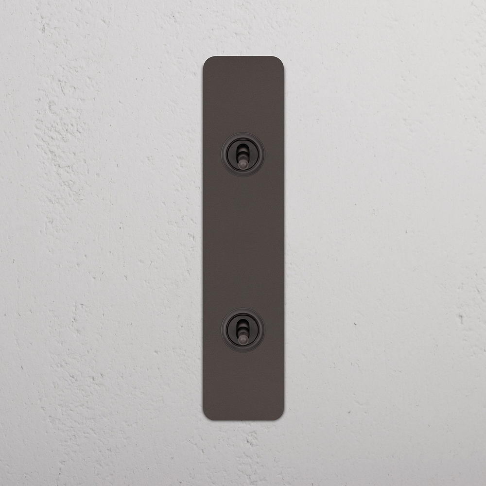 2G Architrave Two Way Toggle Switch - Bronze  