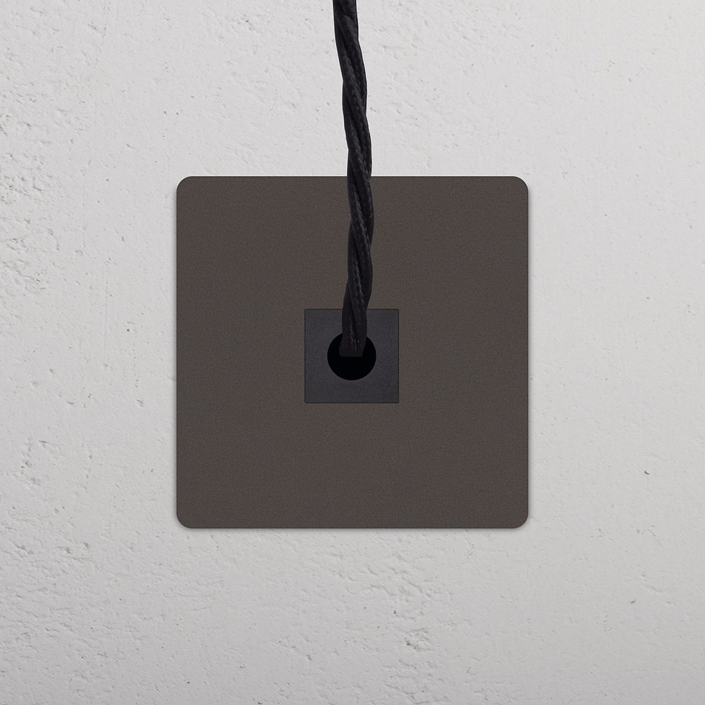 Grove Single Cable Outlet - Bronze | Black