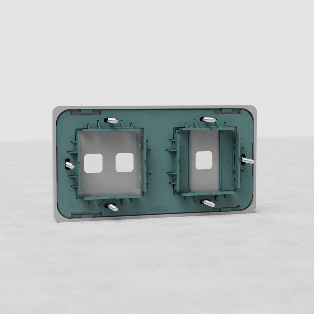 Grove Double 2+1 Switch Plate – Paintable