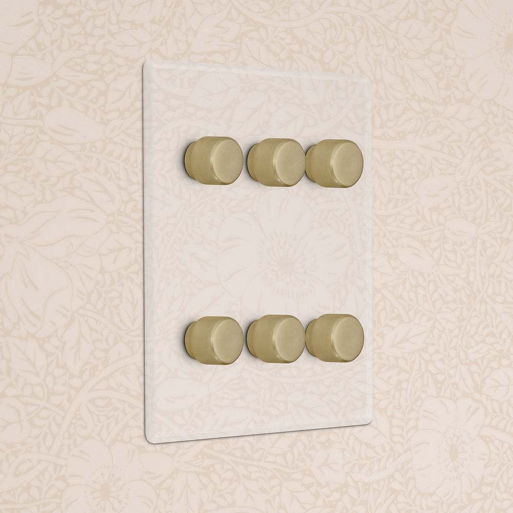 6G Two Way Dimmer Switch - Clear Antique Brass