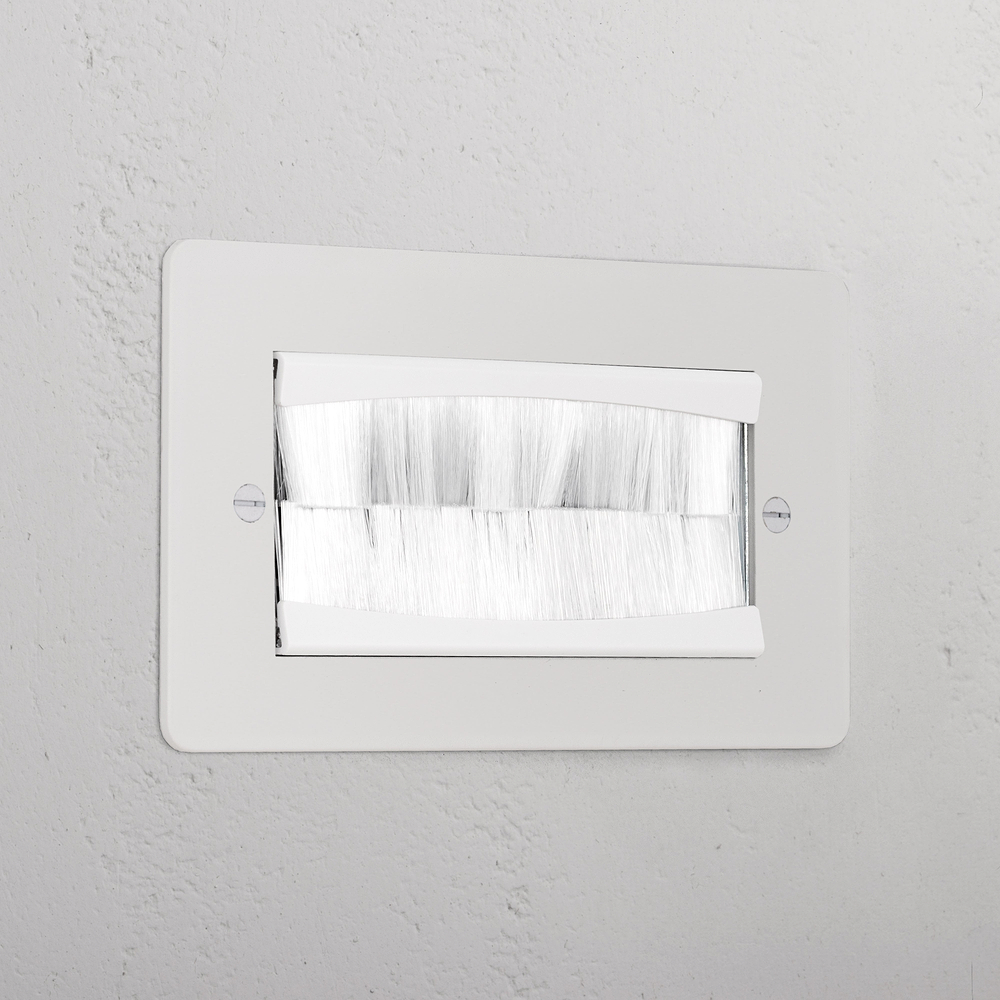 Double Brush Plate - Paintable | White