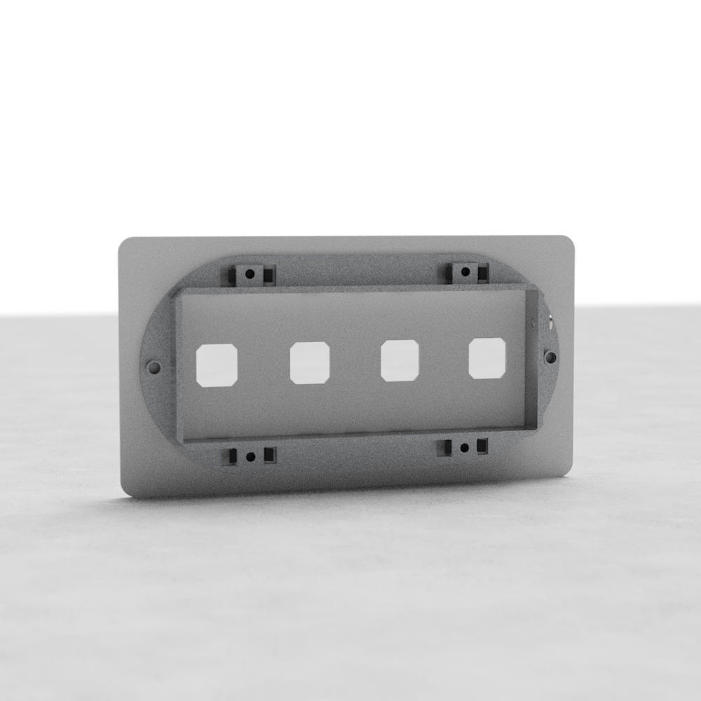 Kew Marco doble de interruptor x4 - Pintable