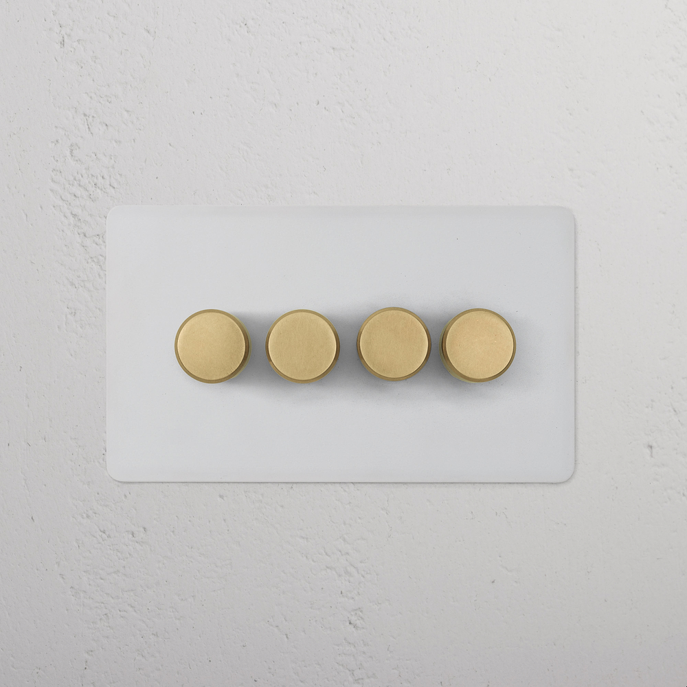 4G Two Way Dimmer Switch - Paintable Antique Brass