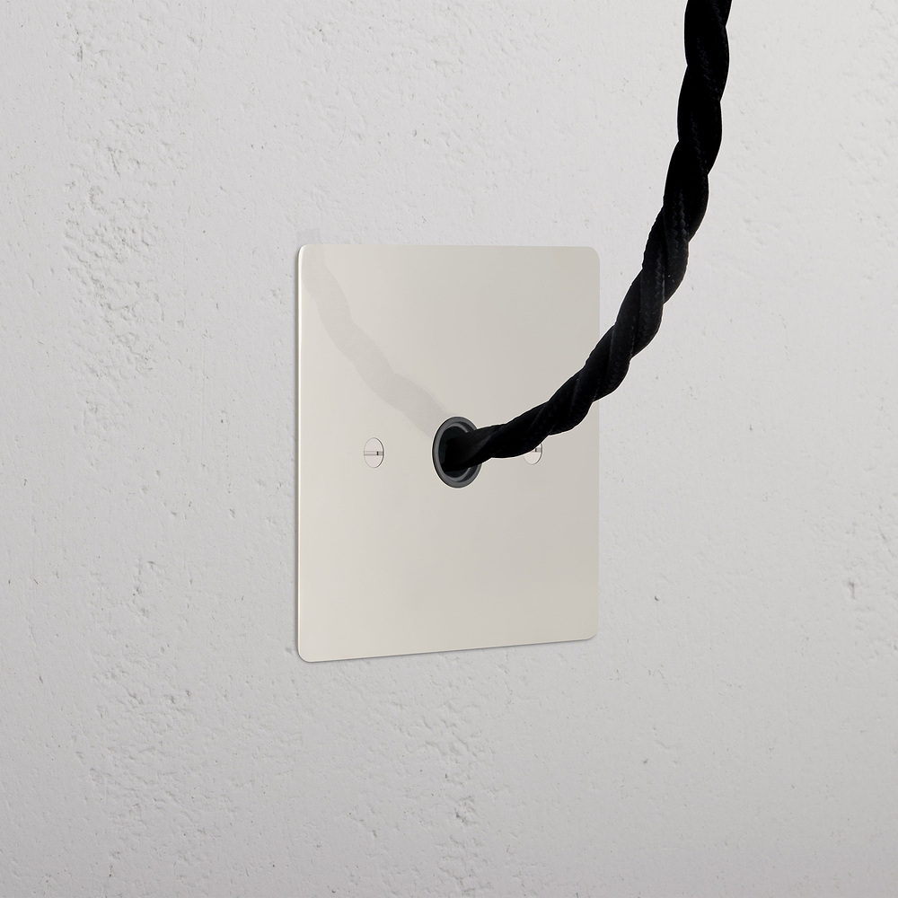 Single Flex Outlet - Polished Nickel | Black