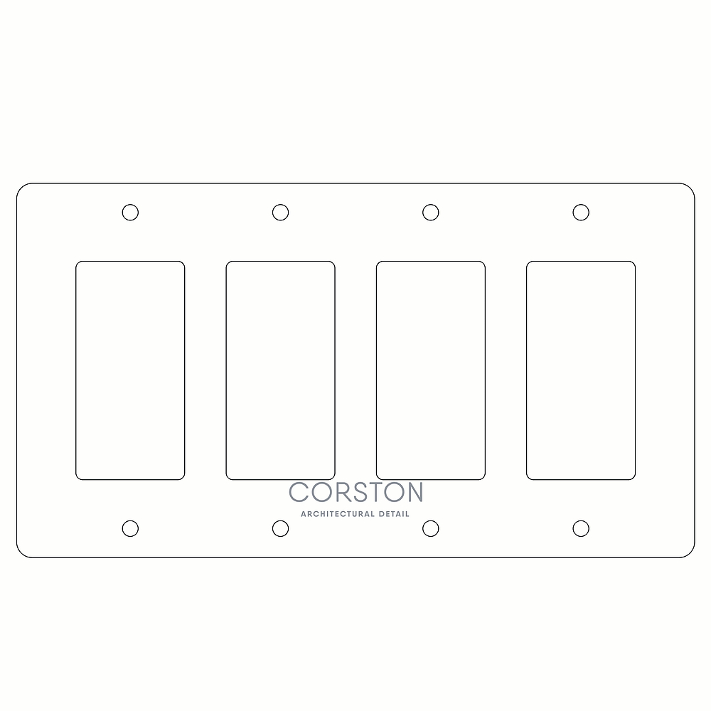 4G Outlet Front Plate Paper Template