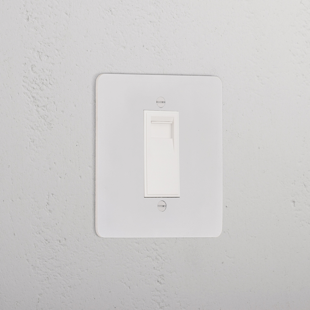 Single BT Slave Socket - Paintable | White