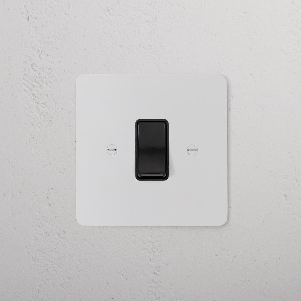 Single 45A Cooker Switch - Paintable | Black