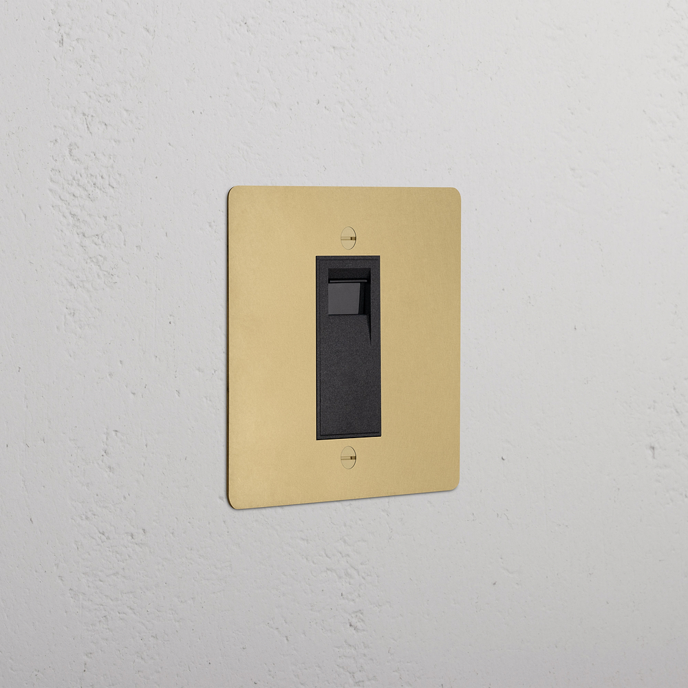 Single BT Master Socket - Antique Brass | Black