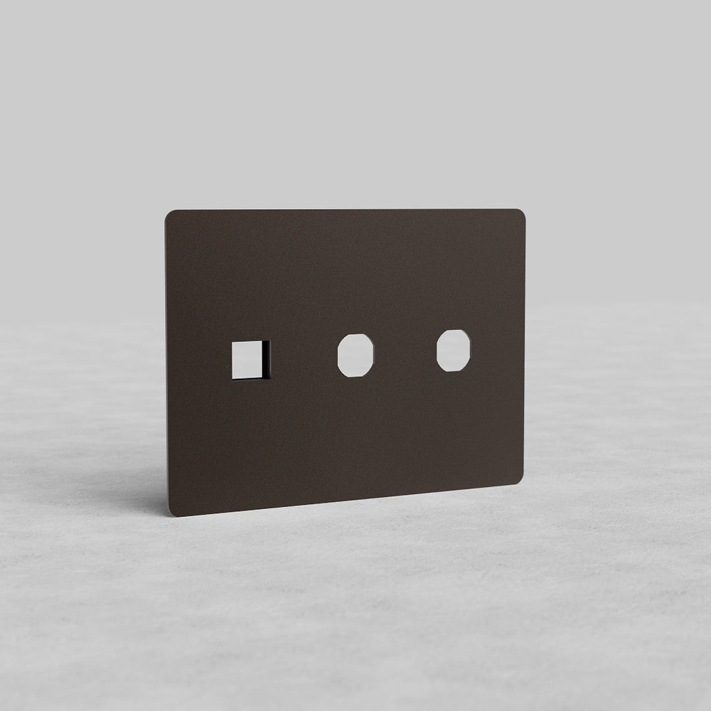 Kew 3G 2x Switch & Keystone Plate - Bronze