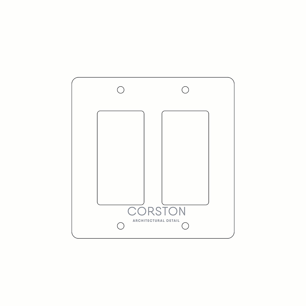 2G Outlet Front Plate Paper Template