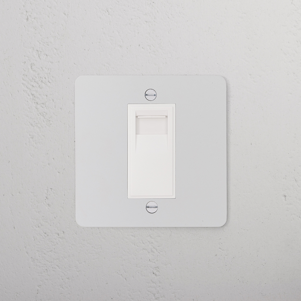 Single BT Slave Socket - Paintable | White