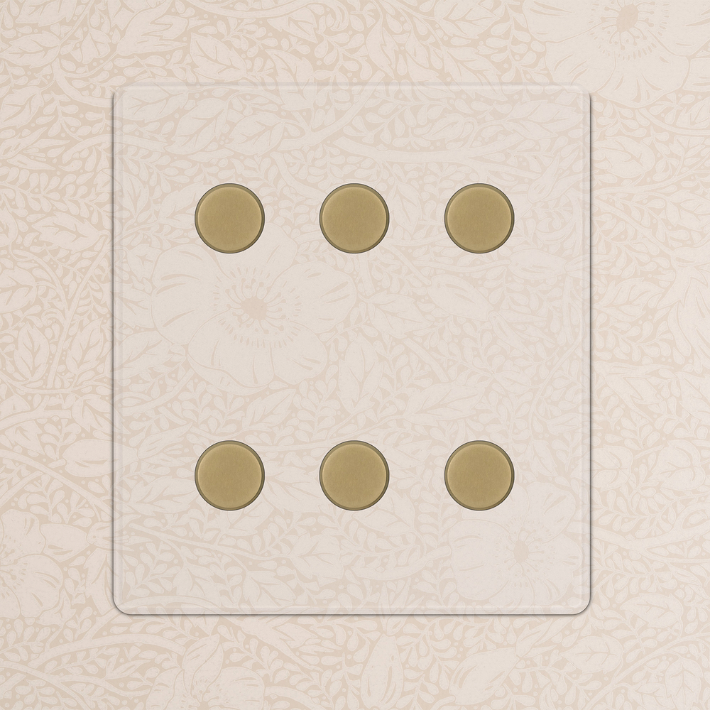6G Two Way Dimmer Switch - Clear Antique Brass