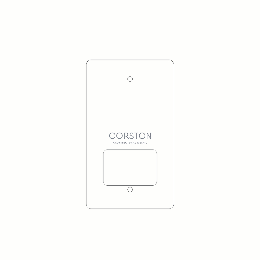 Shaver Socket Front Plate Paper Template