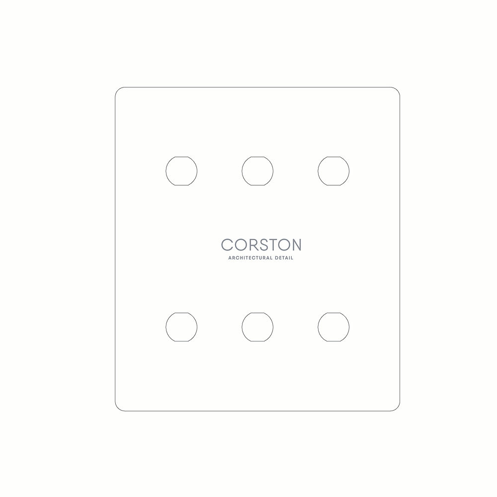 6G Switch Front Plate Paper Template