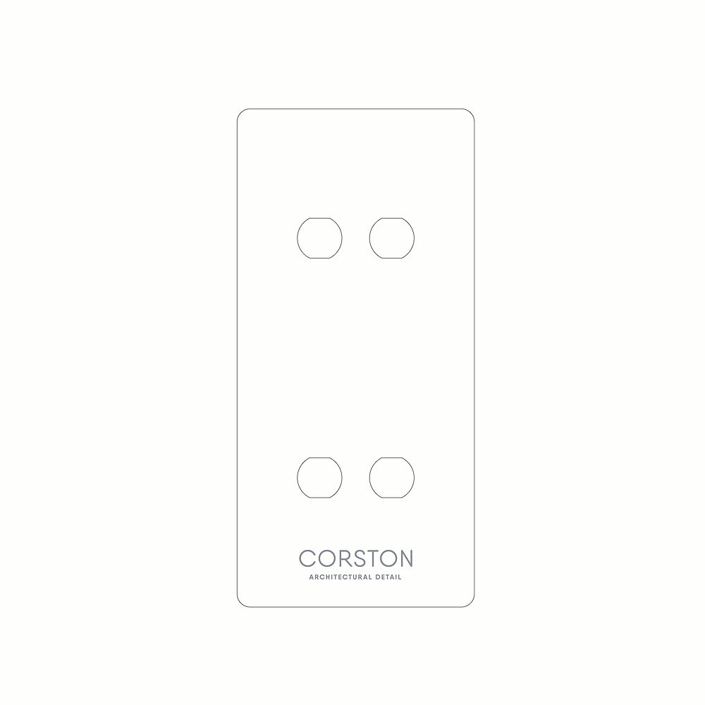 4G Vertical Front Plate Paper Template