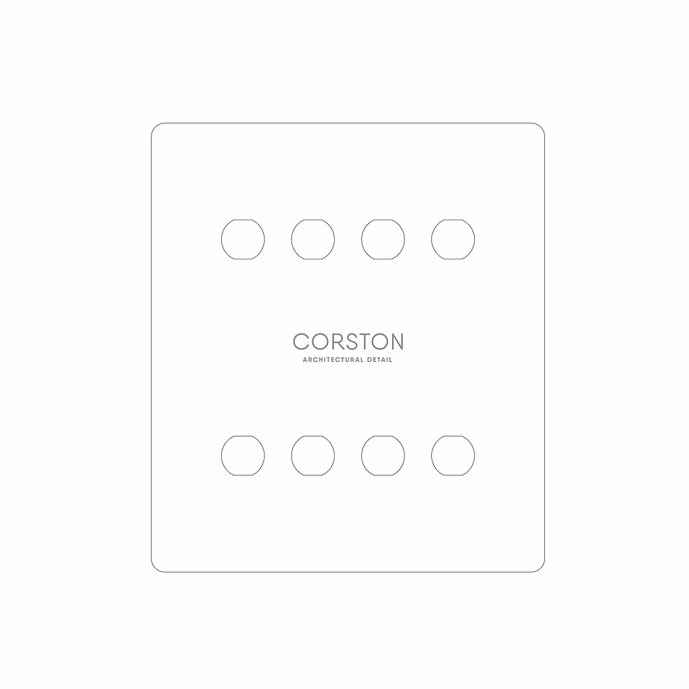 8G Switch Front Plate Paper Template