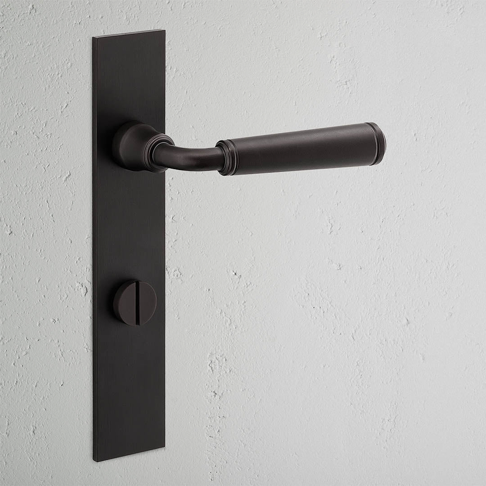 Digby Long Plate Unsprung Door Handle & Thumbturn – Bronze