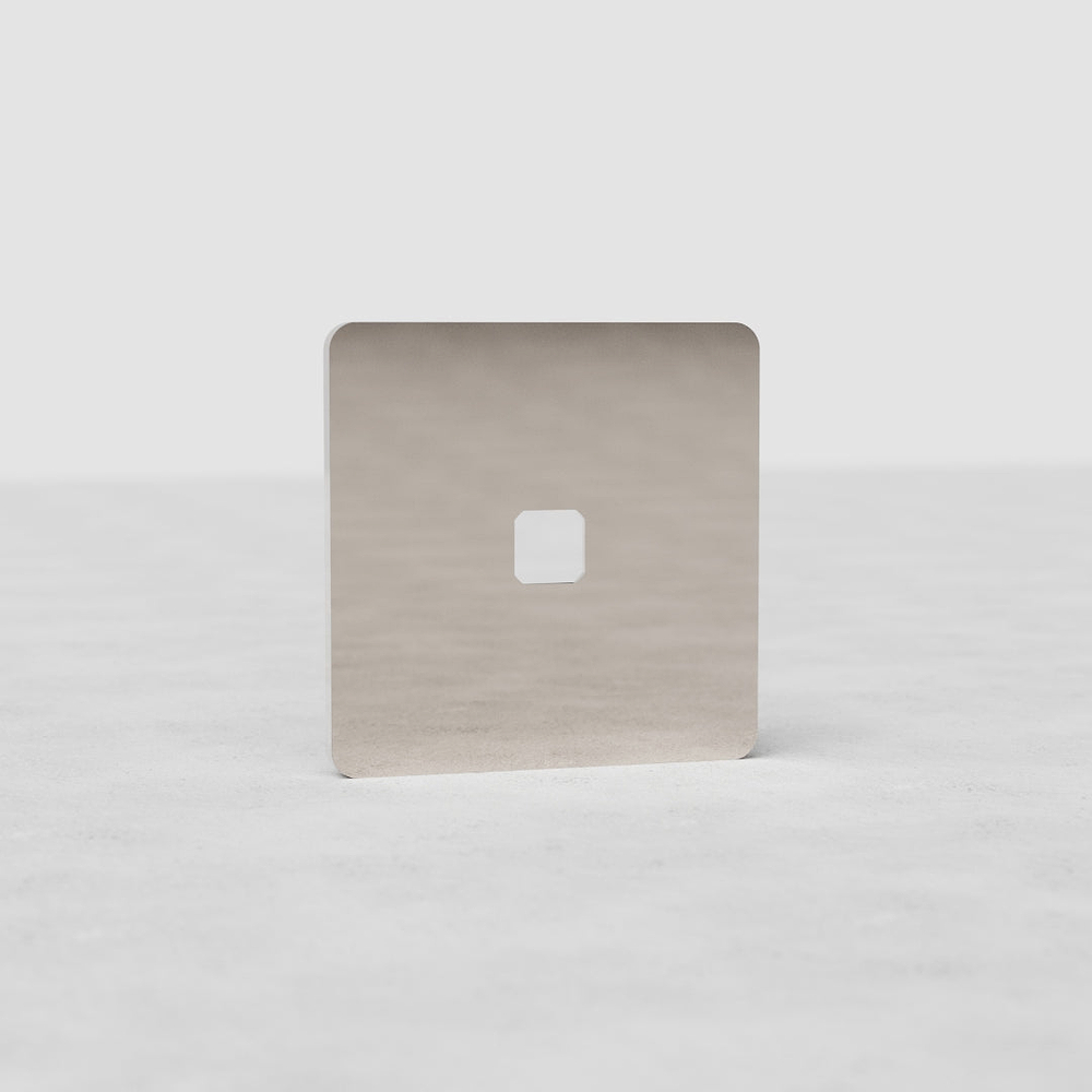 Grove Single Switch Plate - Polished Nickel