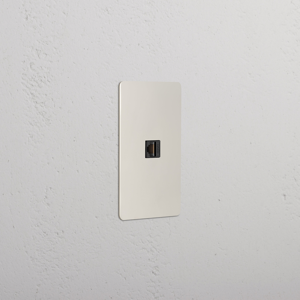 Kew 1G CAT 6 Keystone - Polished Nickel Black