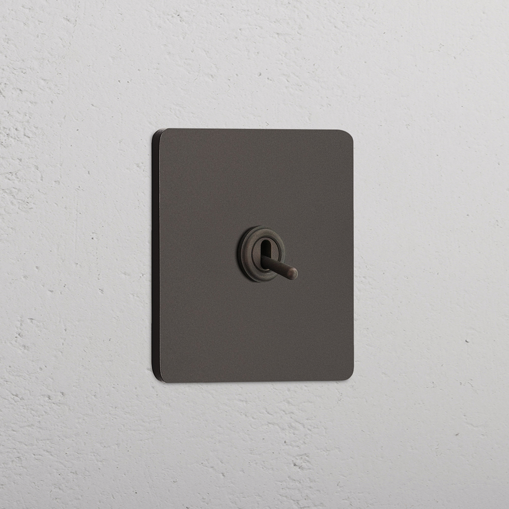Grove Single Intermediate Toggle Switch - Bronze
