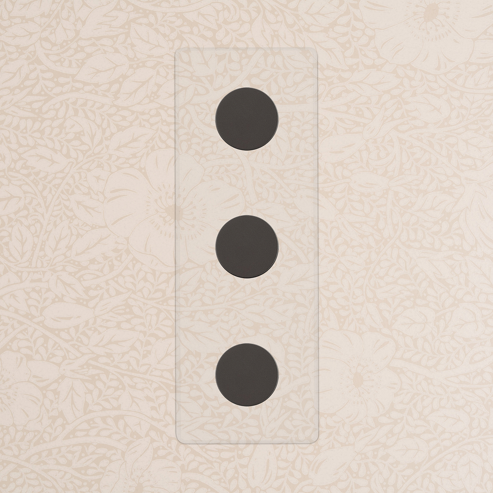 Kew Dimmer Rotativo Triplo Verticale 3x – Bronzo Trasparente