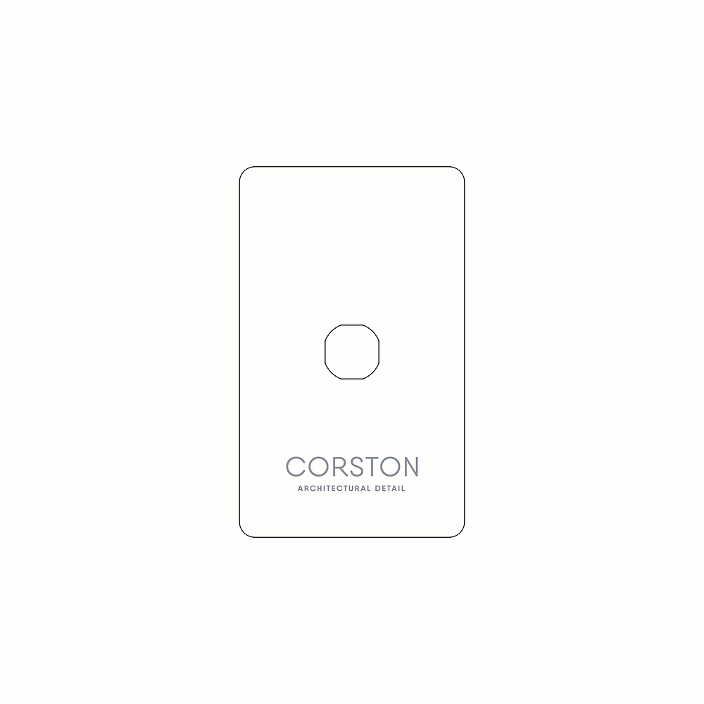 1G Switch Front Plate Paper Template