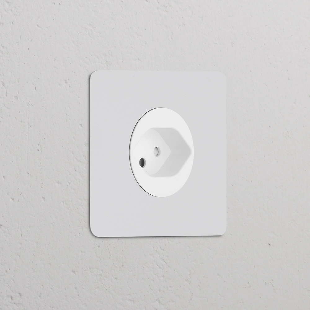 Kew Prise Suisse Type J (Plaque Simple) – Peignable | Blanc