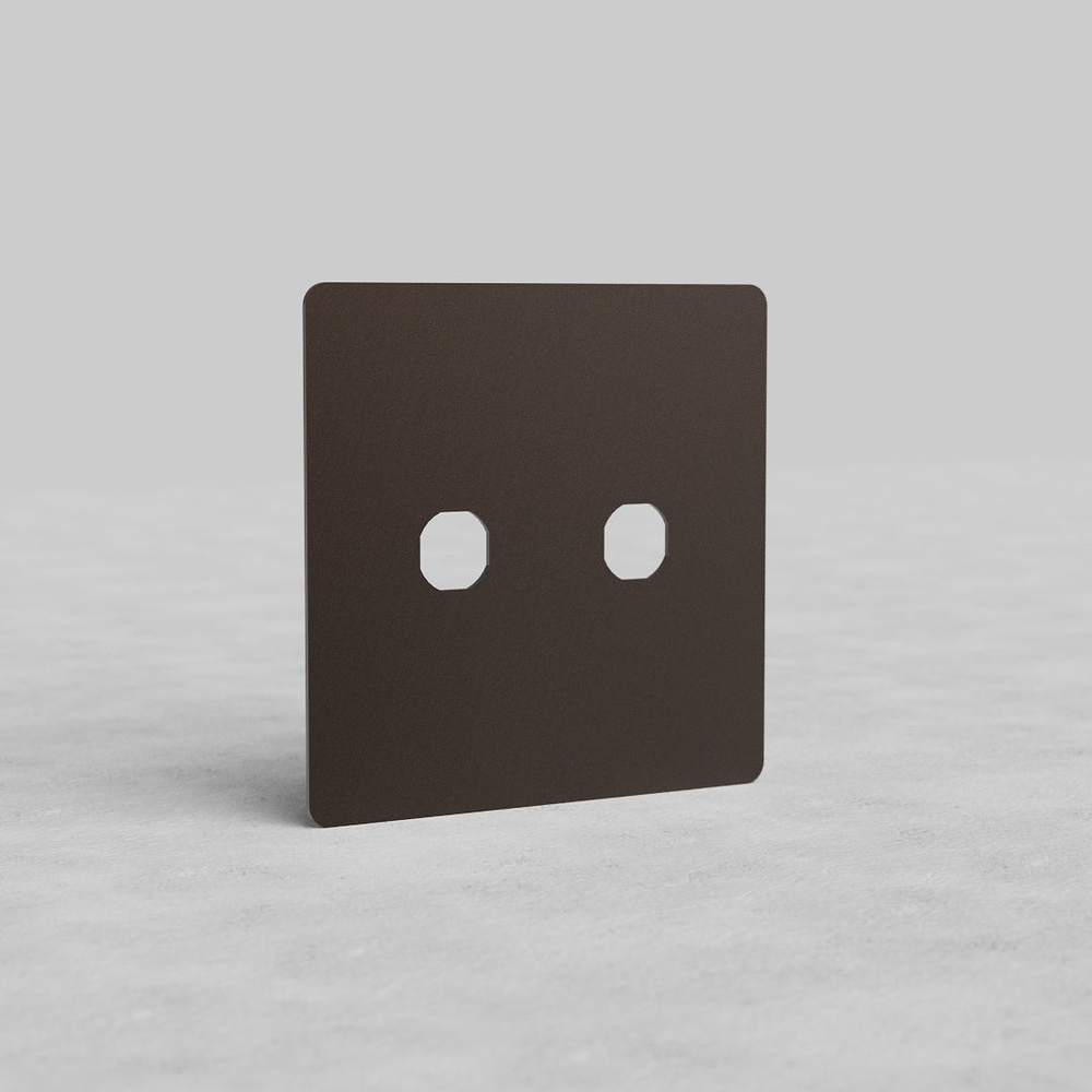 Kew 2G Switch Plate - Bronze
