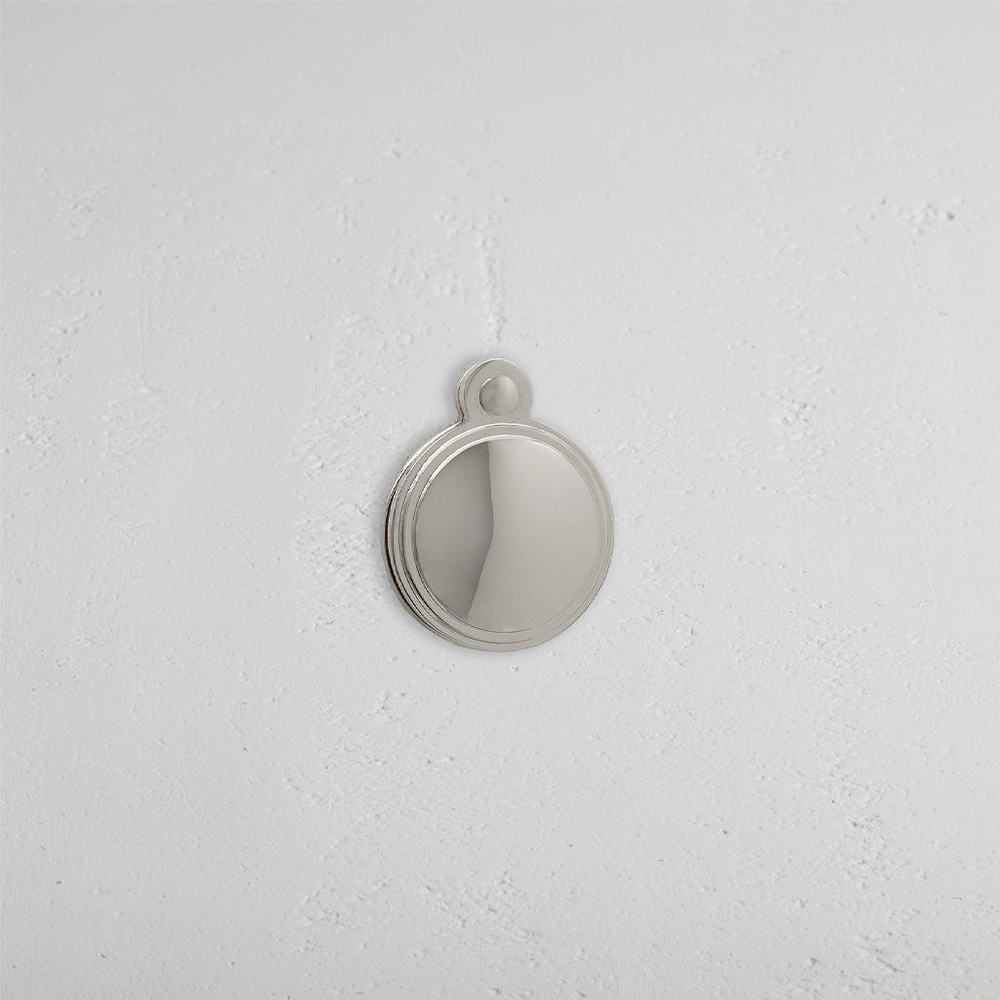 Warwick Covered Key Escutcheon - Polished Nickel