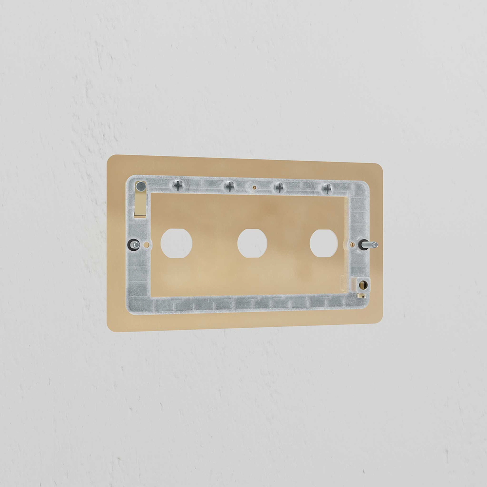 3G Switch Plate - Antique Brass