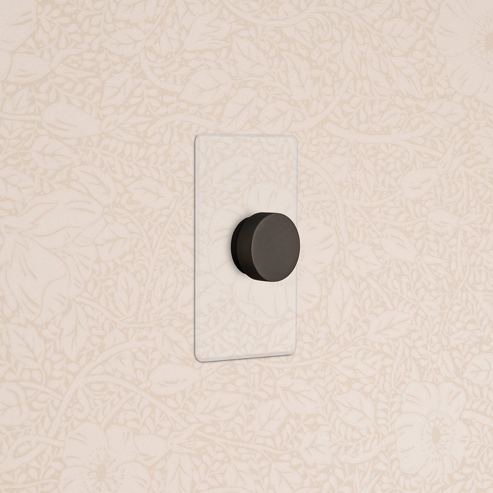 Kew 1G Dimmer Switch - Clear Bronze